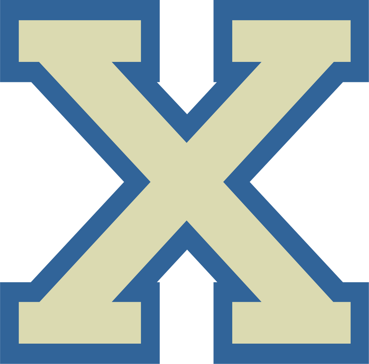 "X" Varsity Letter Patch