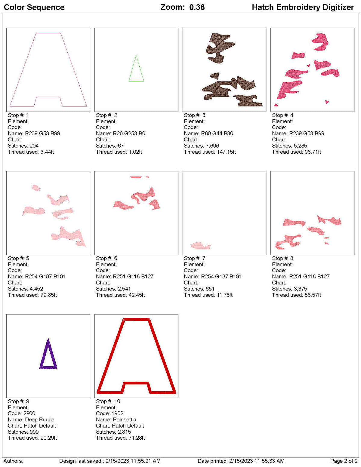 CAMO Embroidery Alphabet (A to Z) 5 Inch HUS Format